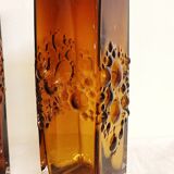 Pair of glass vases Italy 1970s