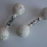 Set of Art deco Double Ball Dumbbells, 1930s.