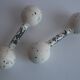 Set of Art deco Double Ball Dumbbells, 1930s.