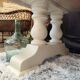 Oak solid wood coffee table entrance bench