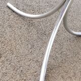 Vintage glass oval table