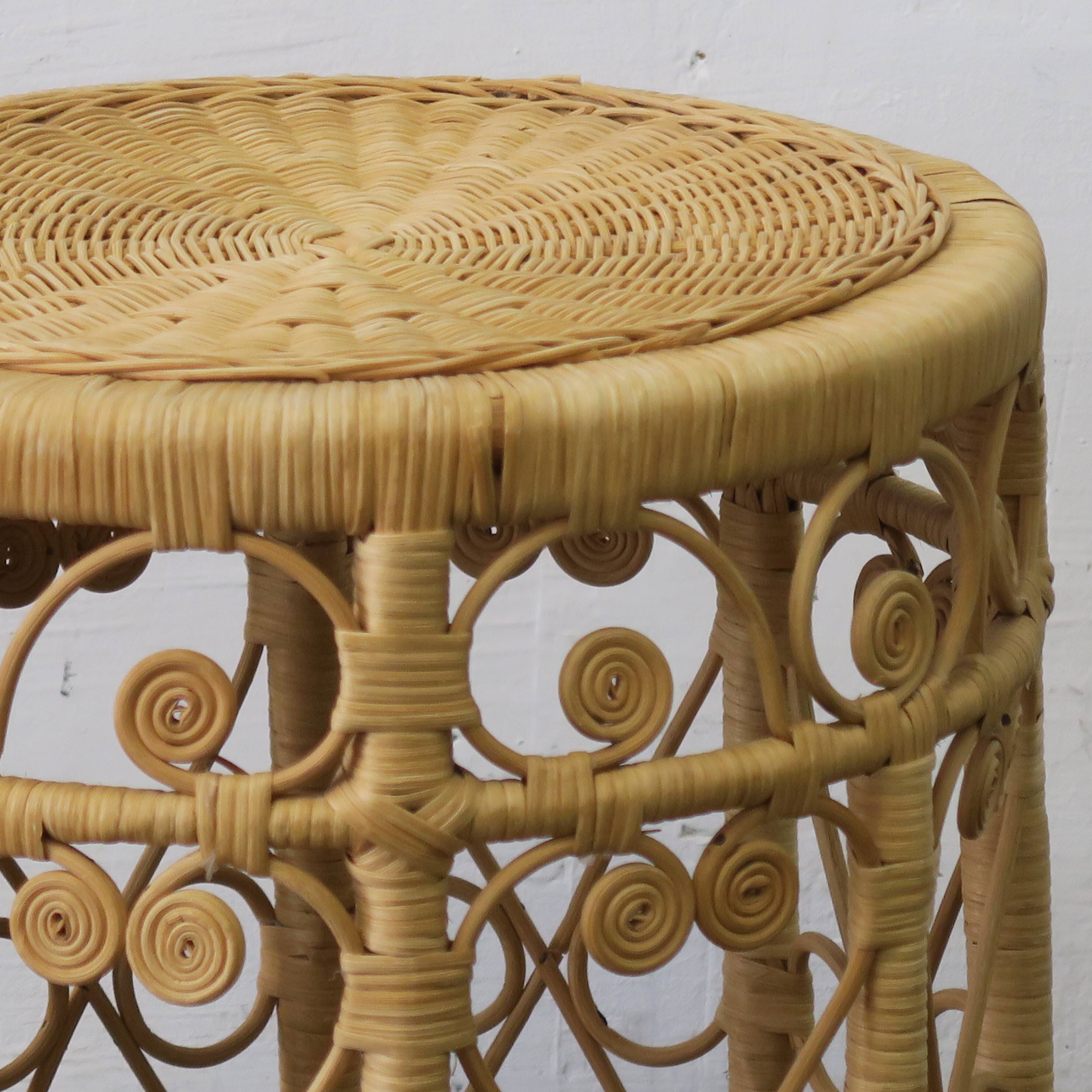 Rattan stool