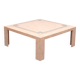 Robert Marcius Pink Tessellated Marble and Brass inlay Coffee table 1970s