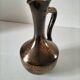 Glazed stoneware pitcher in coppery brown – Potter's work, France, 1970s