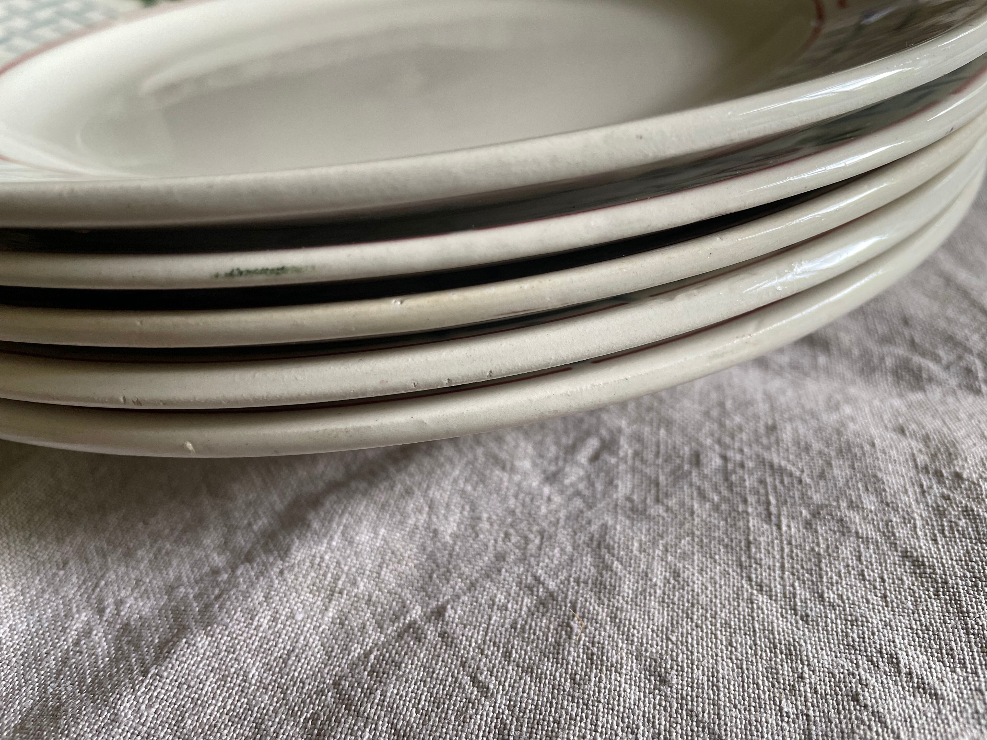 Flat plates Sarreguemines model Christiane