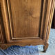 Norman Cauchoise wardrobe in medium oak, carved from the 19th century with a gendarme hat top.