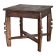 Coffee table, small vintage Indonesian modernist table in teak.