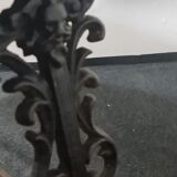 Vintage cast iron and stone garden table