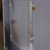 70s design console in marble and plexi