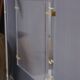70s design console in marble and plexi