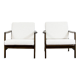 Paire de fauteuils beiges B-7522 restaurés par Zenon Bączyk, années 1960