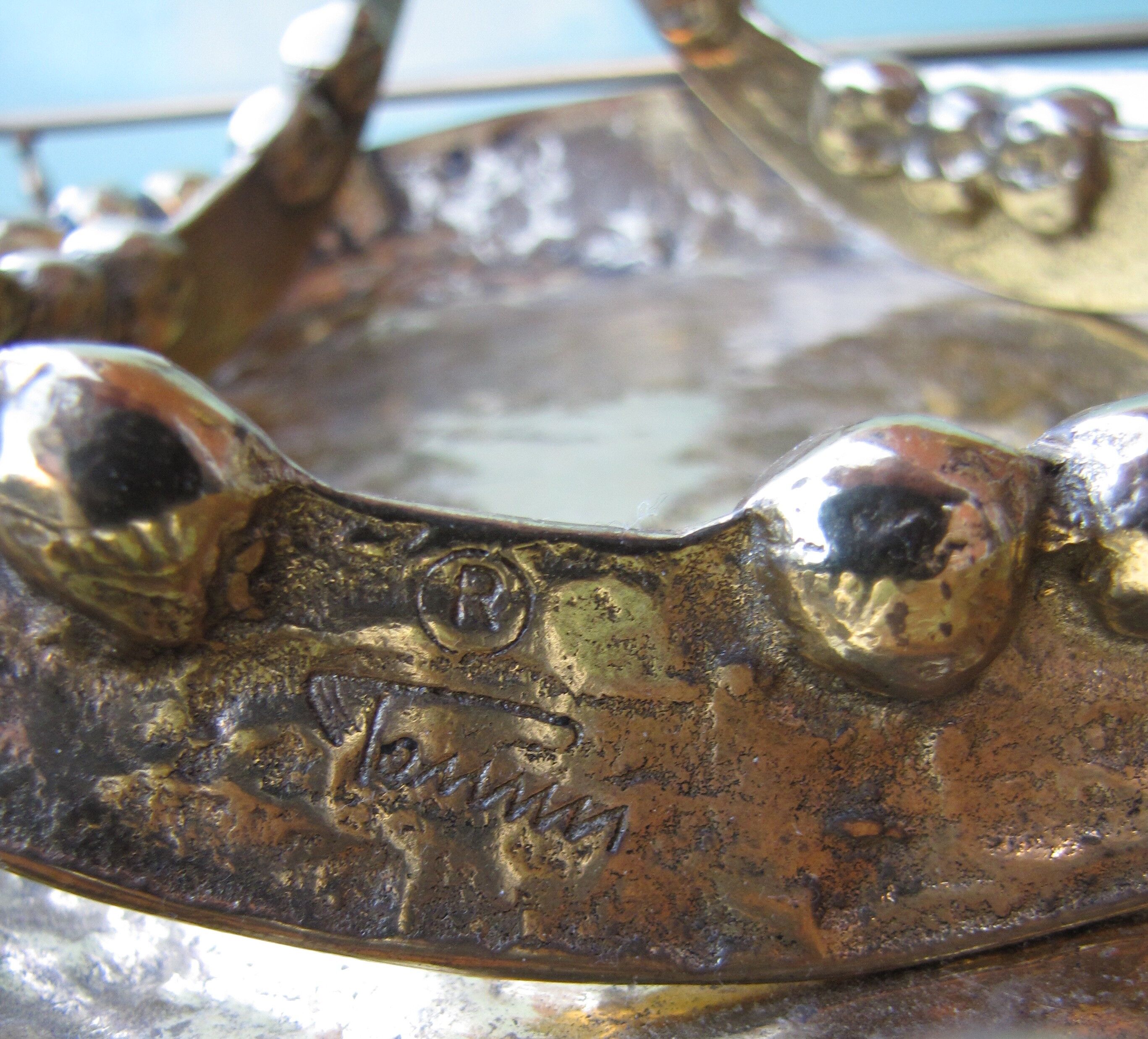 Brutalist design Sconce in bronze