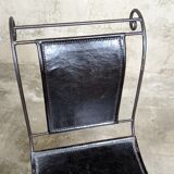 4 fauteuils en fer forgé