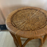 1960s rattan stool