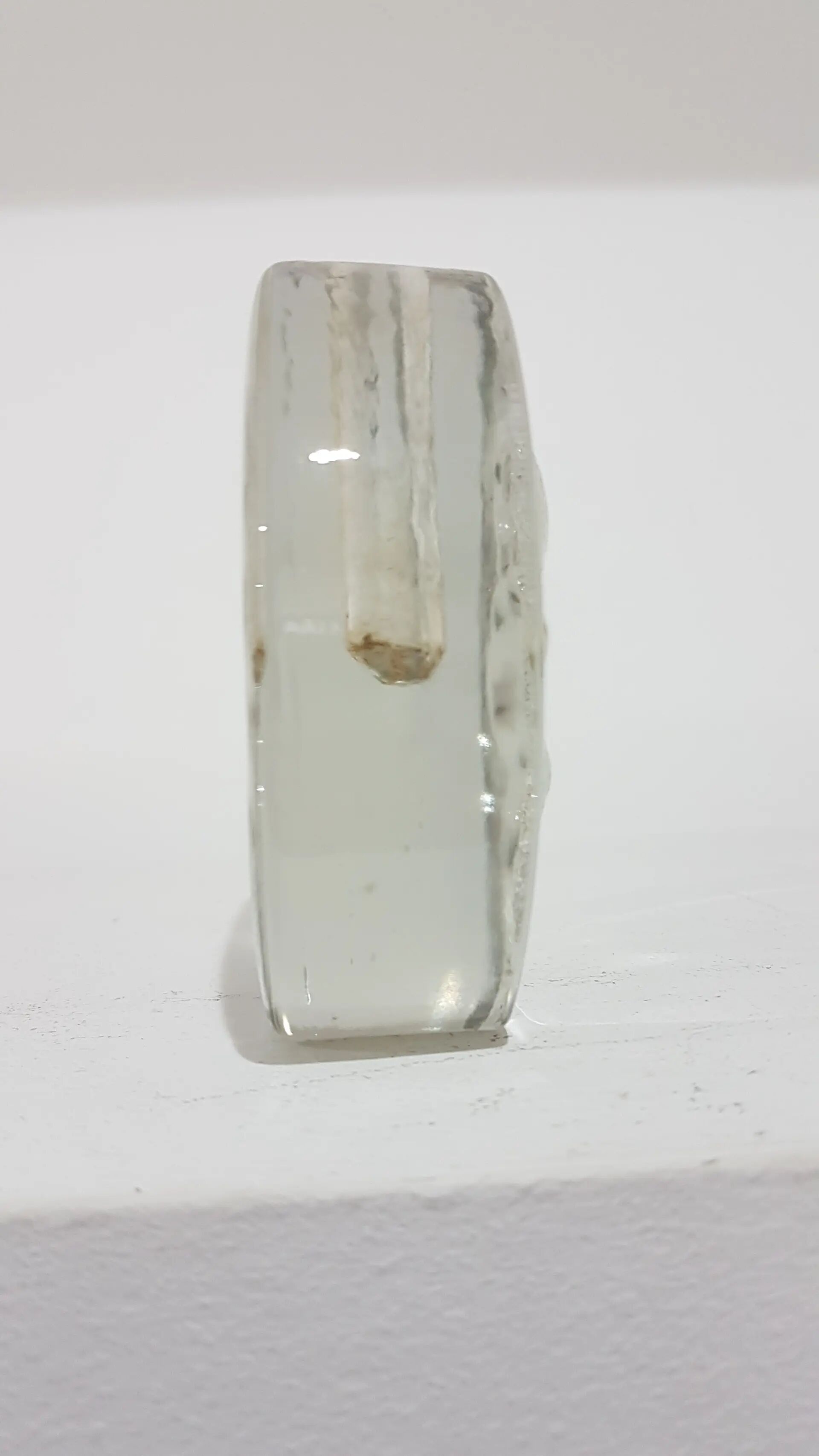 Solitaire vase, clear glass, designed by H. Düsterhaus, Walther Glas, Germa