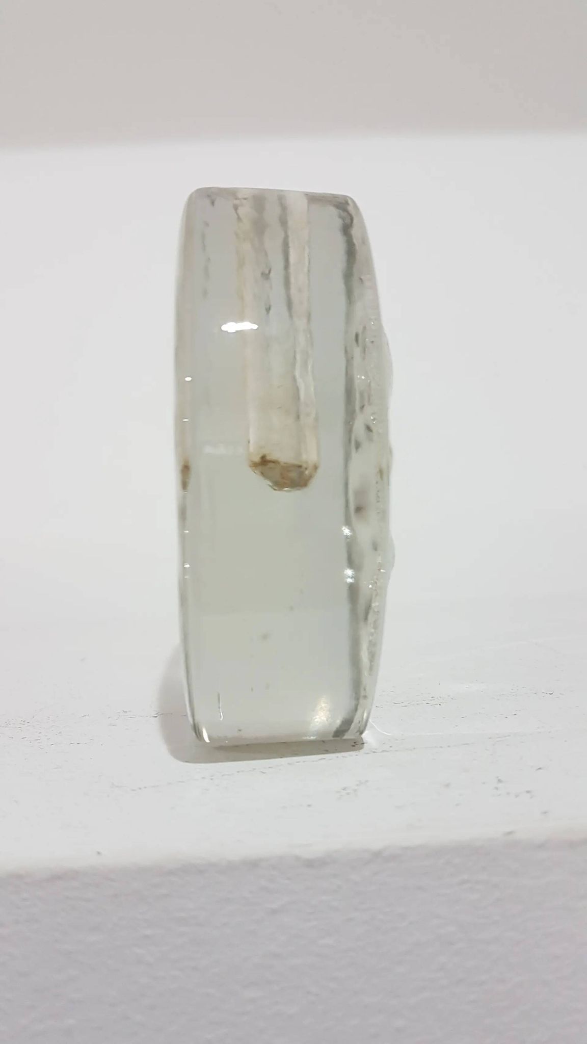 Solitaire vase, clear glass, designed by H. Düsterhaus, Walther Glas, Germa