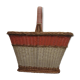 Panier scoubidou et rotin vintage