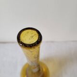 Soliflore vase in amber Biot glass