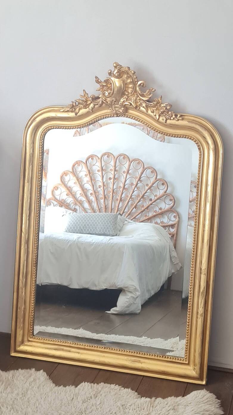 Miroir Louis Philippe avec fronton