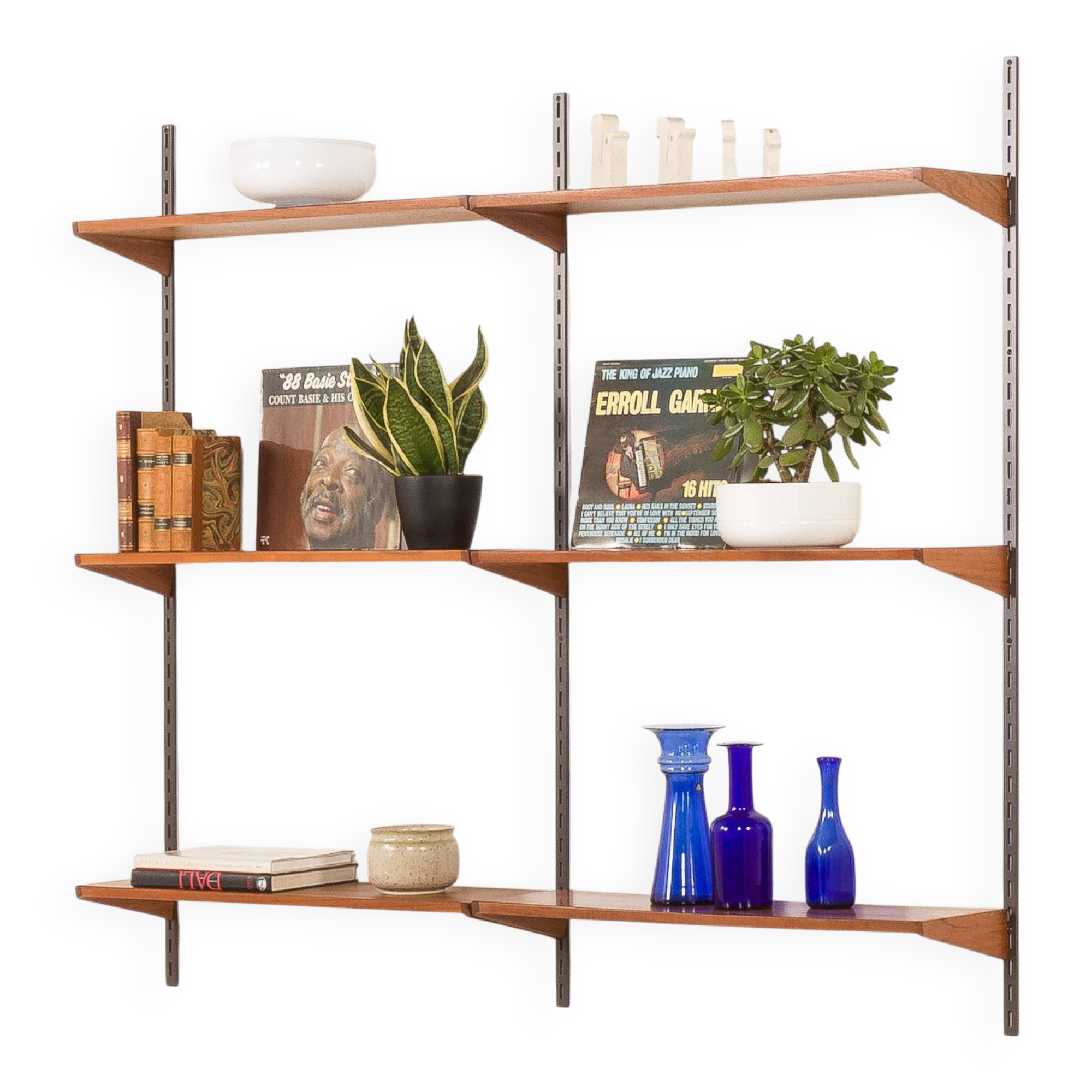 Kai Kristiansen shelving unit, set of 6 shelves, FM Møbler, Denmark 1960s