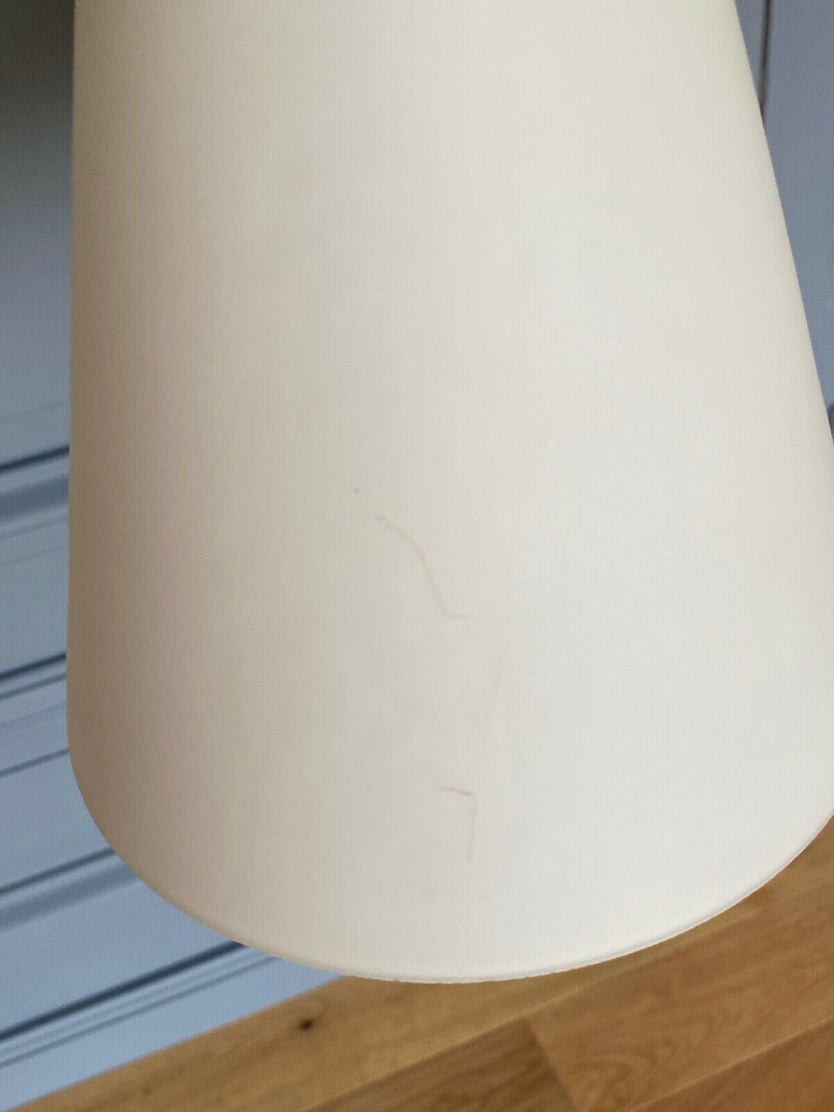 Suspension boomerang scandinave teck opaline 1960 Louis Kalff