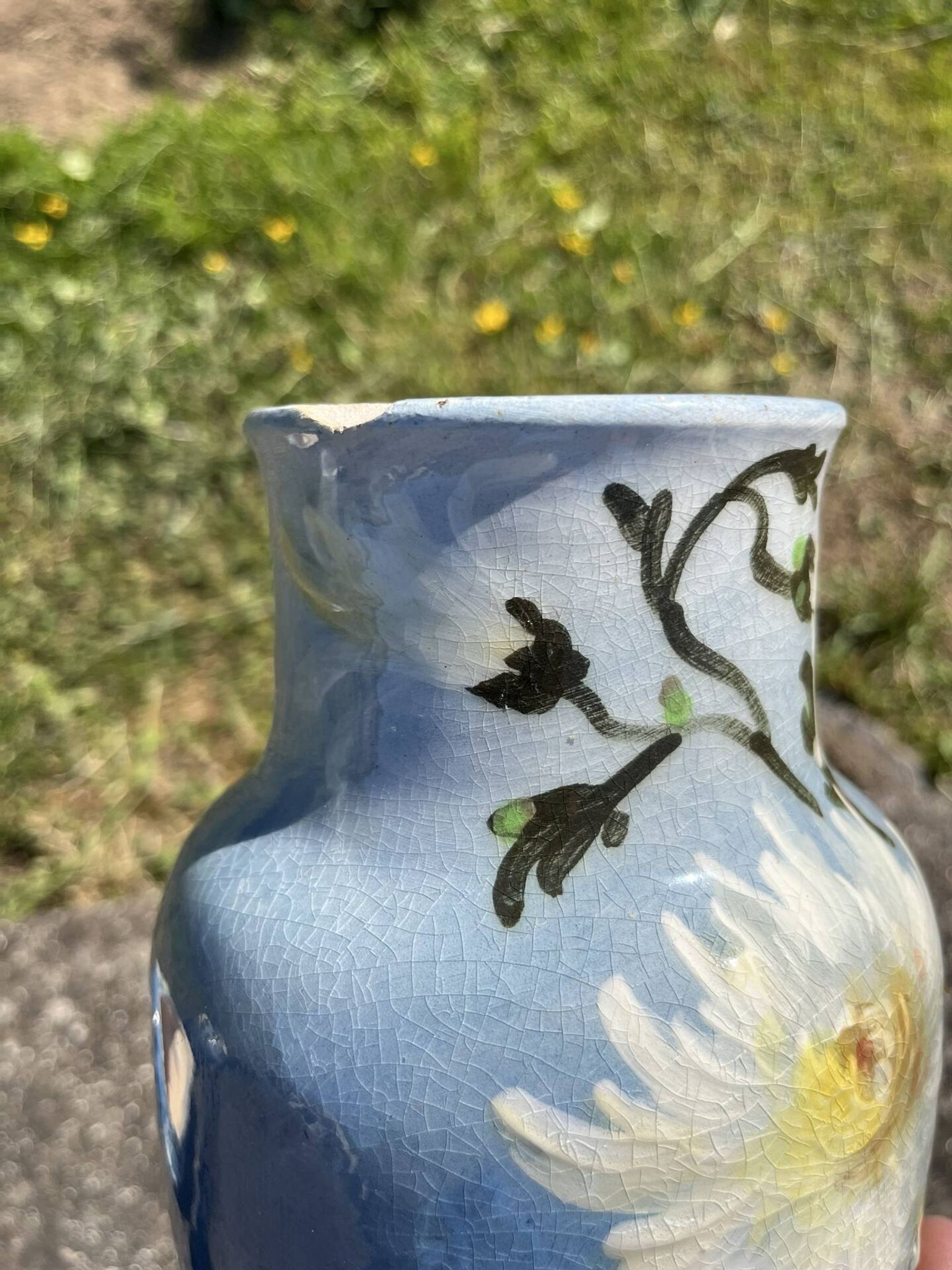 Fireplace set of vases in earthenware Montigny sur Loing