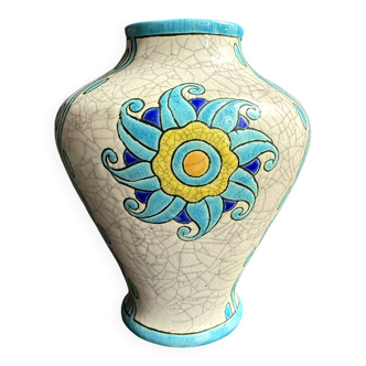 Vase faïence art déco – Boch La Louvière – Charles Catteau (1880-1966)