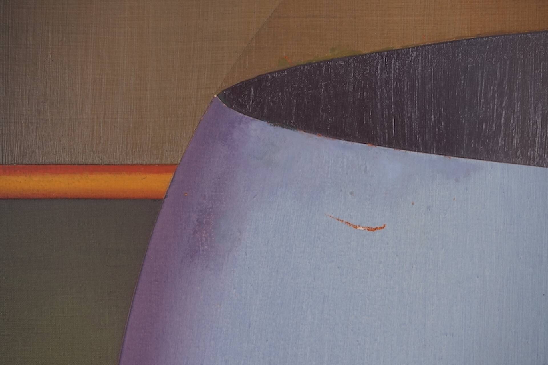 Abstract expressionist oil on canvas by Helmut Rehme