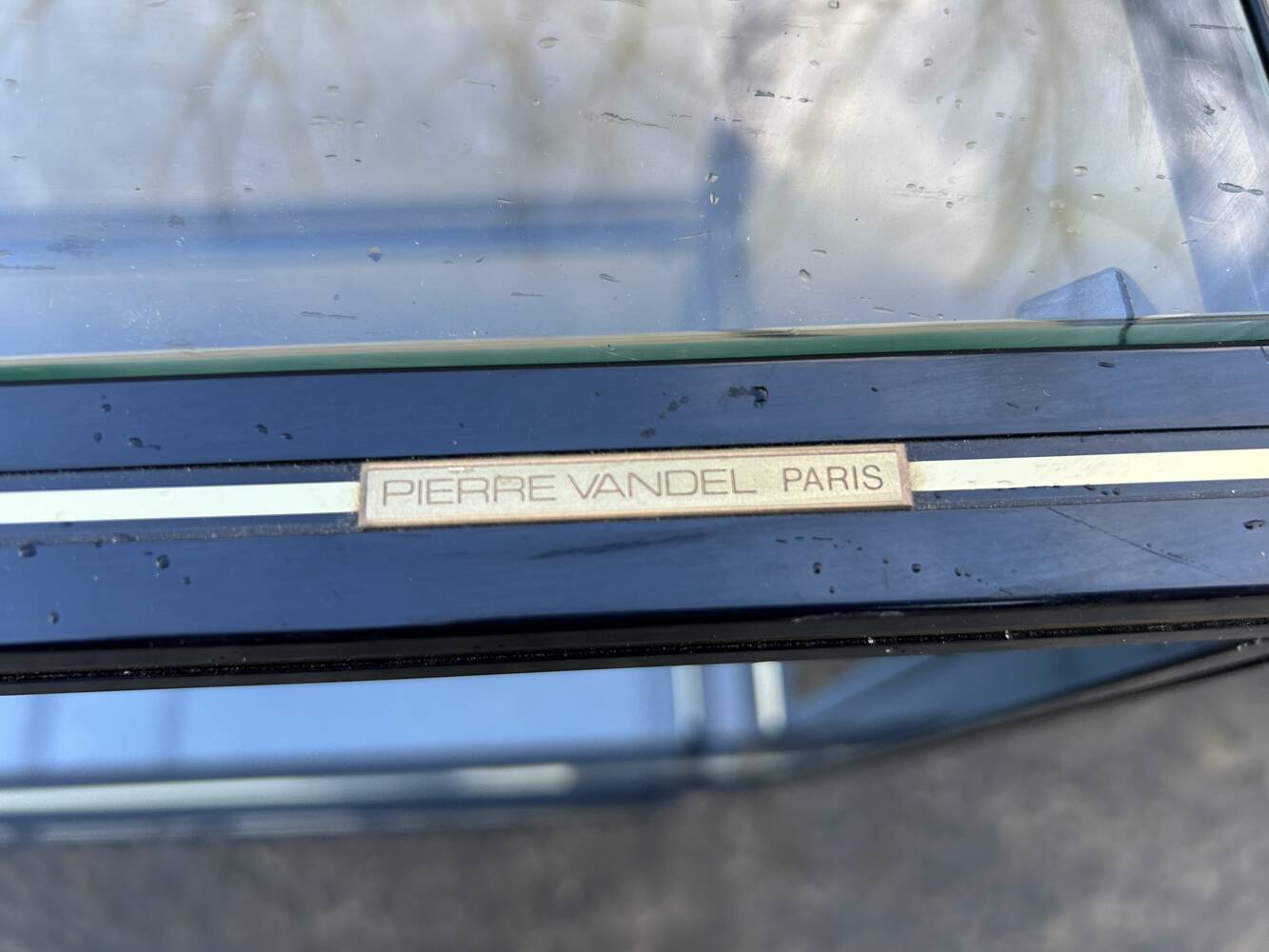 Pierre Vandel open shelf, Hollywood Regency model, vintage, 70s
