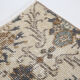 Dark gray & beige vintage rug, 206x102 cm