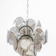 Vistosi Chrome Suspension with Smoked Glass Discs, Italy, 1970s