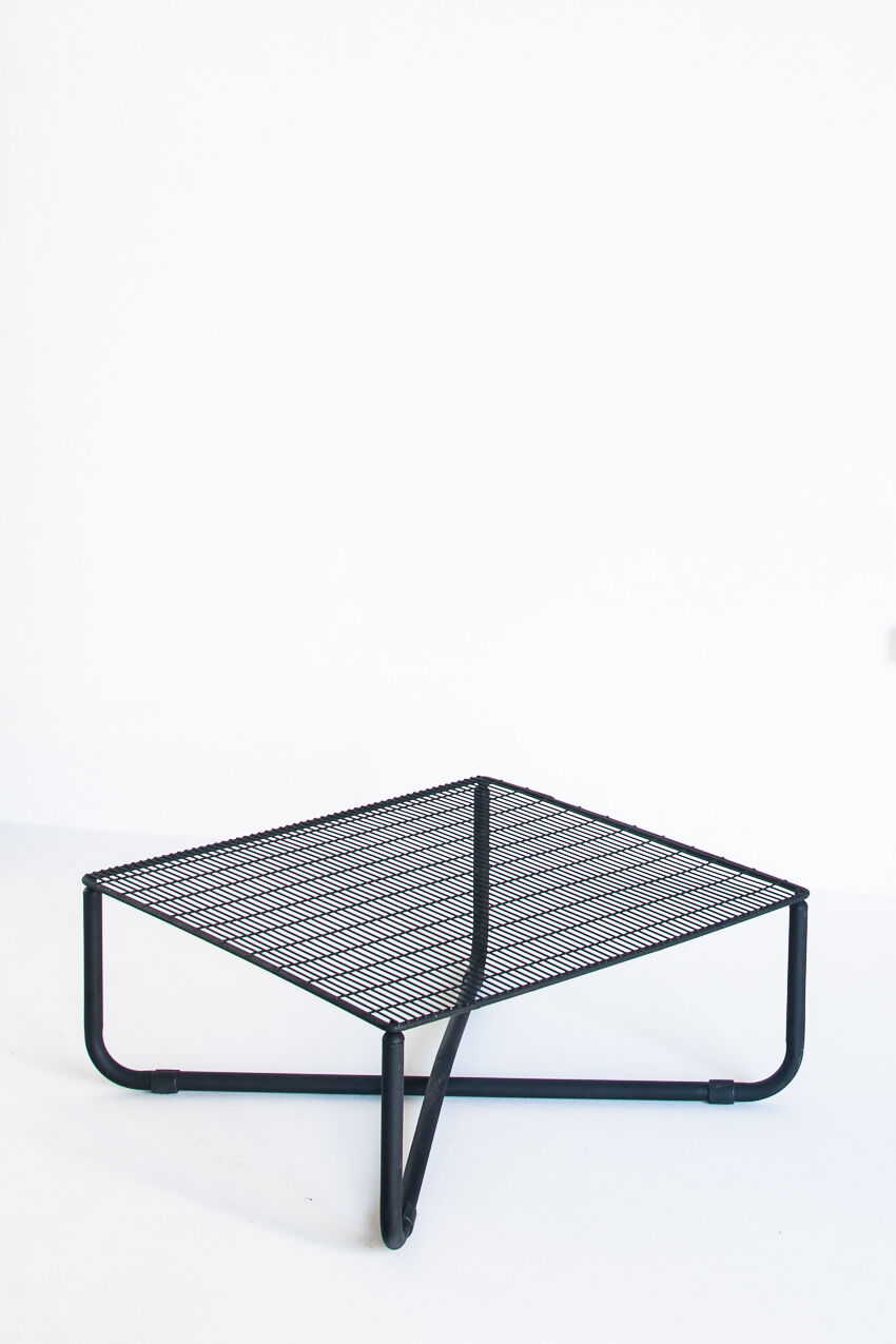 Vintage iron coffee table "Jarpen" by Niels Gammelgaard for Ikea, 1983
