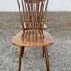 Series of 4 old chairs bistro wood curve dossir eventail in hetre