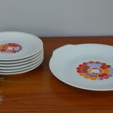 Set of 6 pie plates and dessert plates