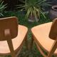 Chaises vintage estampillées Thonet en bois de hêtre courbé aux dossiers incurvés