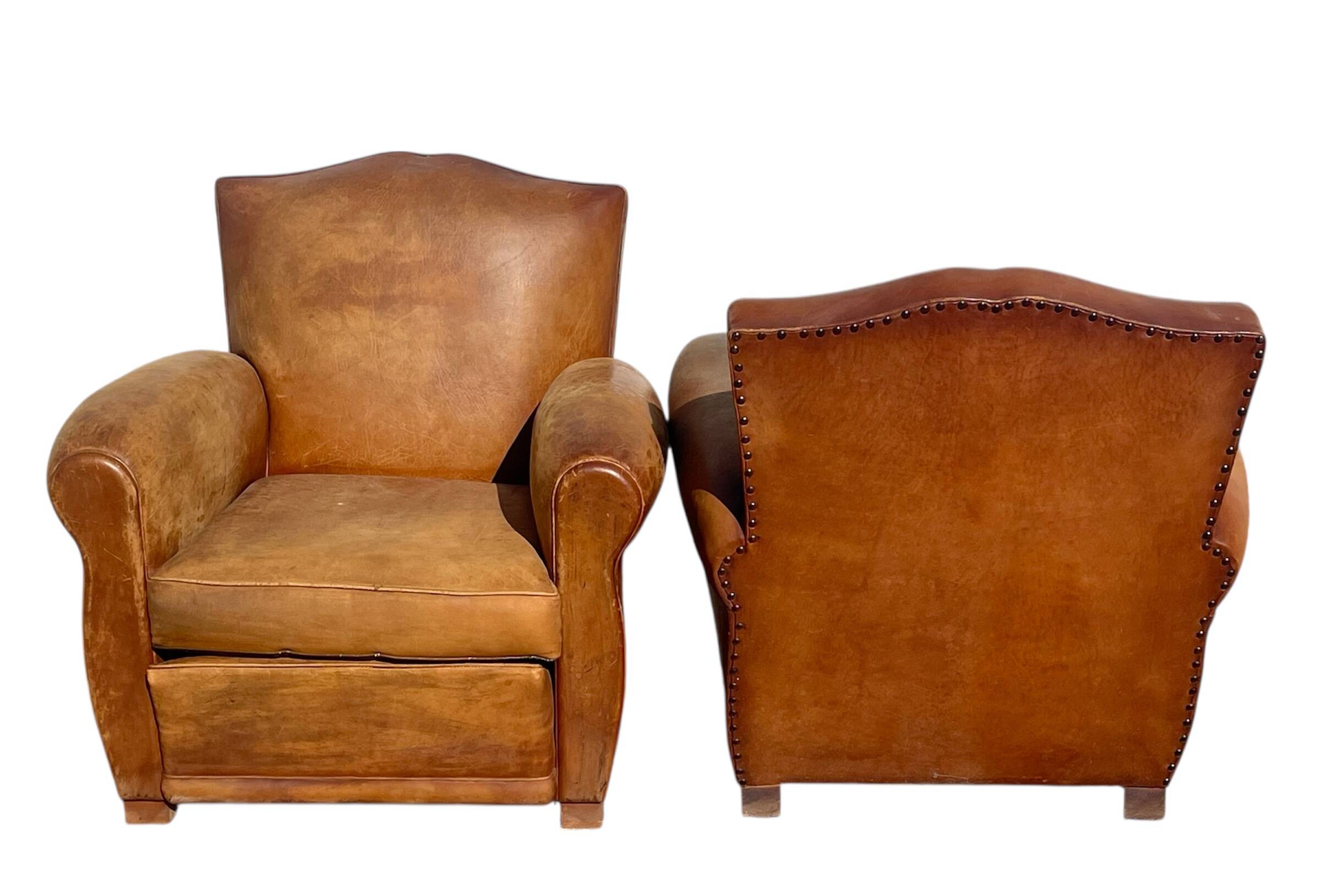Pair of Club Armchairs