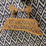 Rattan doll pram