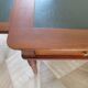 minister's desk - 2 drawers - solid wood - faux leather writing pad - Louis Philippe
