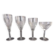Ensemble de vingt-trois verres à boire en cristal attribué à Val Saint Lambert, Fr.