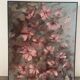 Flowers, oil on canvas signed by Nicole de Fourmantel, 1997