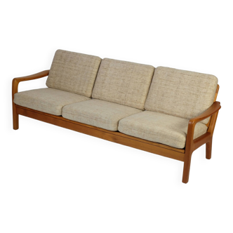 Danish 3-Sitzer Teak Sofa Daybed Juul Kristensen Vintage 60er 70s