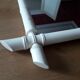 Vintage mirror wood imitation bamboo