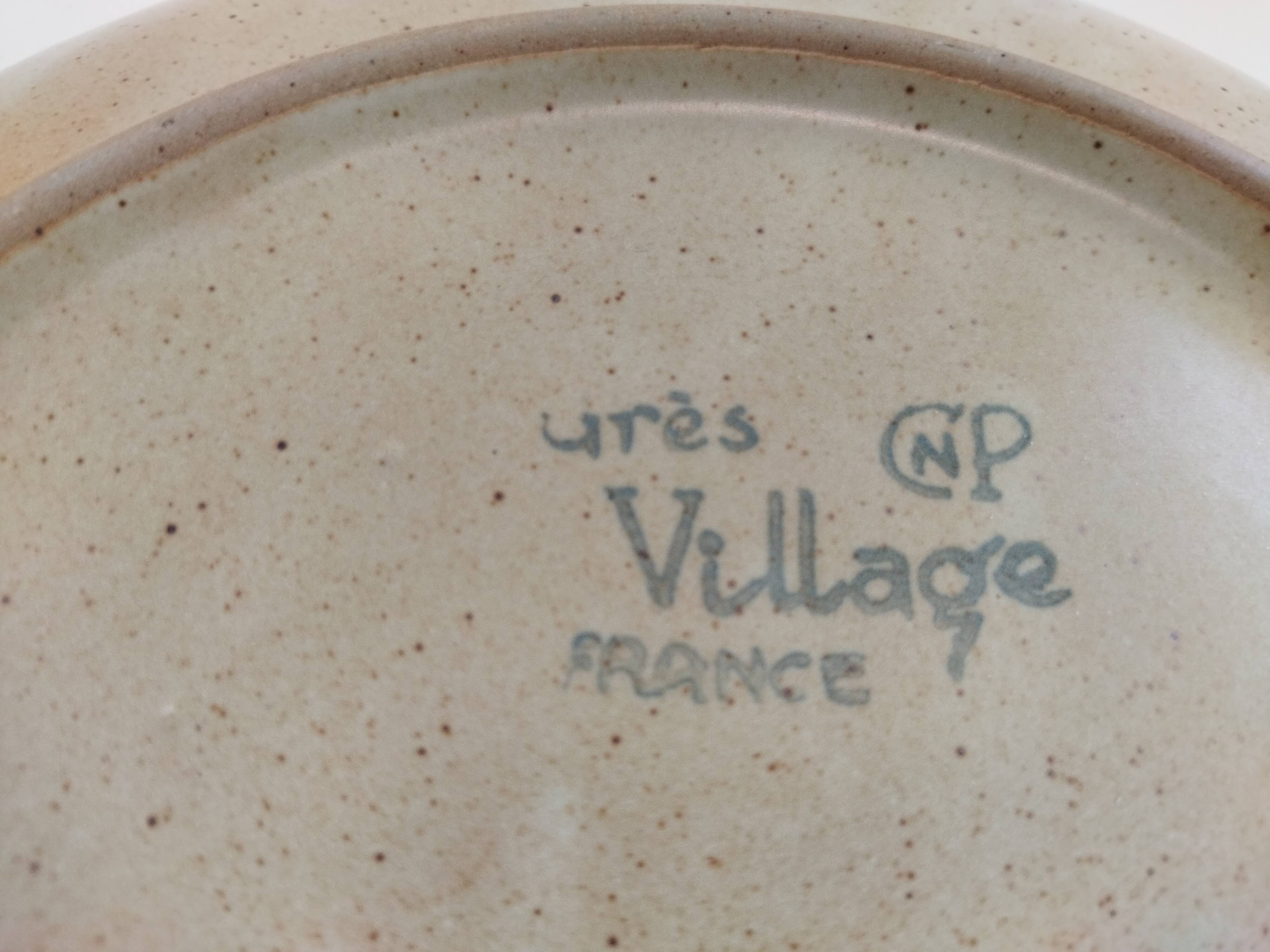 Six Village CNP stoneware plates