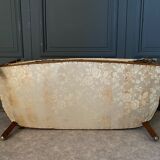 Sofa art deco 1930 geometric wood structure