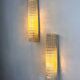 Pair of Lucite tube wall sconces by Geru Leuchten, frosted effect, Germany 1970s