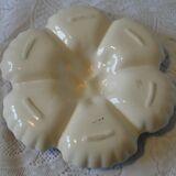 Hand painted ceramic serving display stand with 6 compartments