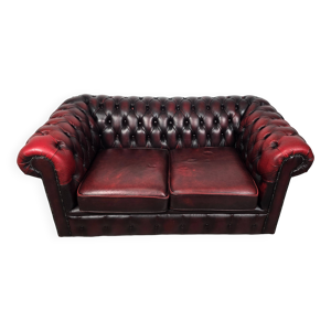 Canapé en cuir de style - chesterfield