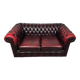 Leather sofa in Chesterfield style