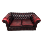 Canapé en cuir de style Chesterfield
