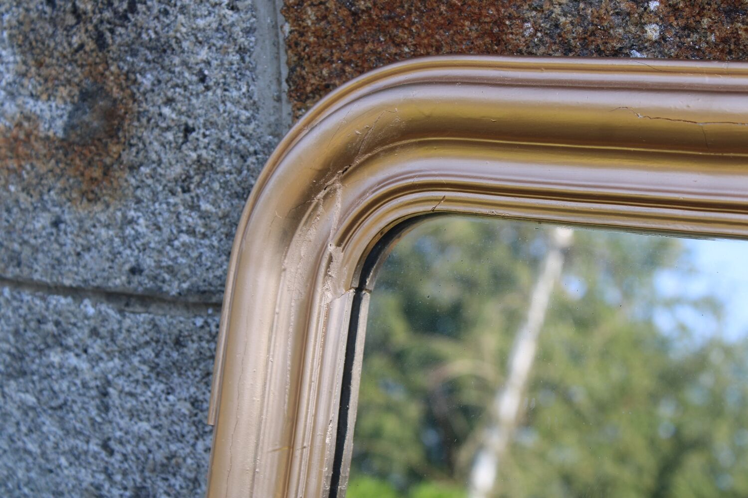 Louis Philippe gilded antique mirror